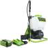 Опрыскиватель GREENWORKS G40BPS, аккумуляторный, ранцевый, 15л, белый/зеленый [5300007]